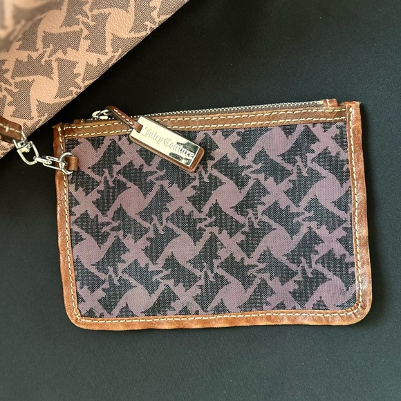 JUICY COUTURE "Choose Juicy" Coated Canvas Shoulder Tote Bag - Picture 10 of 14